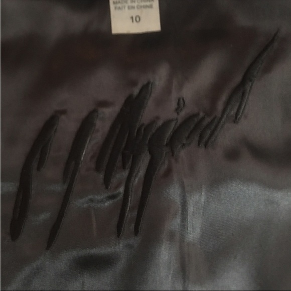 Designer 100% Lamb Leather Black Vest in Like New Condition Size 10 - Picture 3 of 8